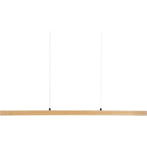Lámpara Colgante LED Diseño Minimalista con Mando a Distancia Regulador de Luz Madera de Roble Tono Claro Stewarts (1/5)