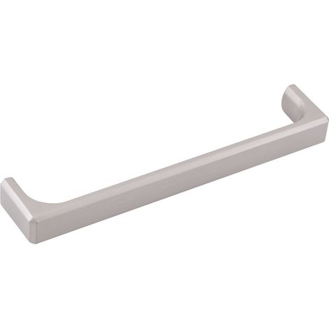 Furnipart Griff Fold LA 160, Möbelgriff quadratisch - ideal als Kommodengriff, Zinkdruckguss Edelstahl Effekt