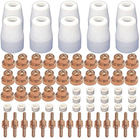 Consommables de découpe plasma (70 pièces) pour Cut 40/50 avec torche PT31 LG40 (1/4)