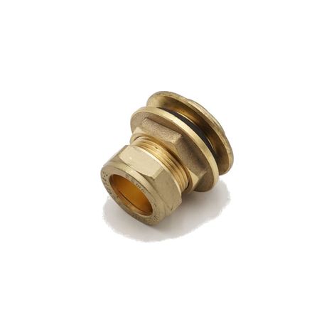 PrimaPlus 22mm Brass Compression Tank Connector - Pack of 10