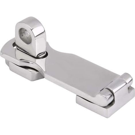 Moraillon de porte robuste en acier inoxydable 316 avec œillet de cadenas rotatif 7,6 cm x 2,5 cm (1/5)