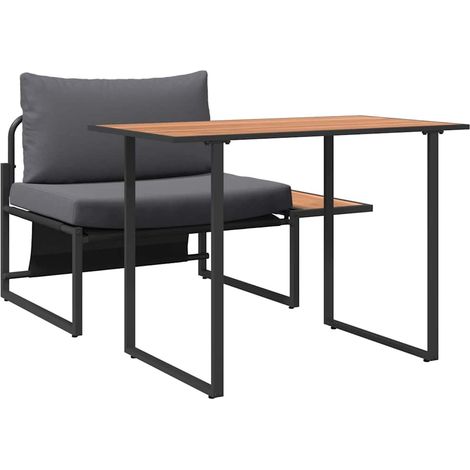 Maison Exclusive - Seduta in Acciaio per Esterni 2 pcs Antracite Acciaio
