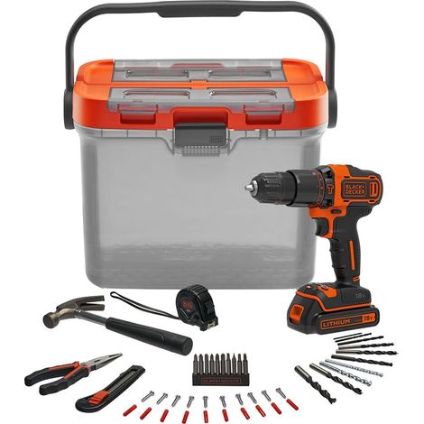 Set trapano e accessori Black & Decker bcksb05-qw 18 V (1/5)