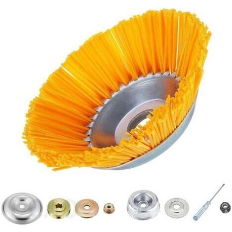 Pair Compatible avec la Tete de Débroussailleuse Kimeo G80 Pro, Tête de désherbage, Tete Brosse Débroussailleuse Multifonctionsen Nylon Tête, pour Tondeuses à Gazon, Coupe Bordures et Désherbage (1/5)