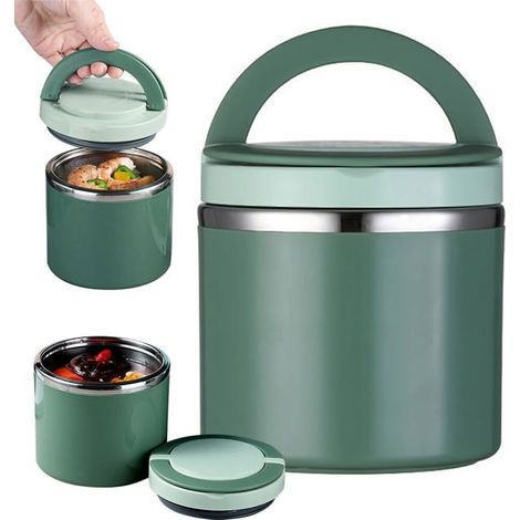 Beijiyi Isolierte Lunchbox – 1 Liter – Silikon-Dichtungsring – Wärmeisolierung – Edelstahl (1/4)