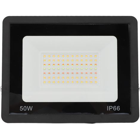 Ortviai Projecteur LED Extérieur 50 W RGB avec Commande App Tuya, Étanche IP66, pour Garage, Cour, Véranda (1/5)
