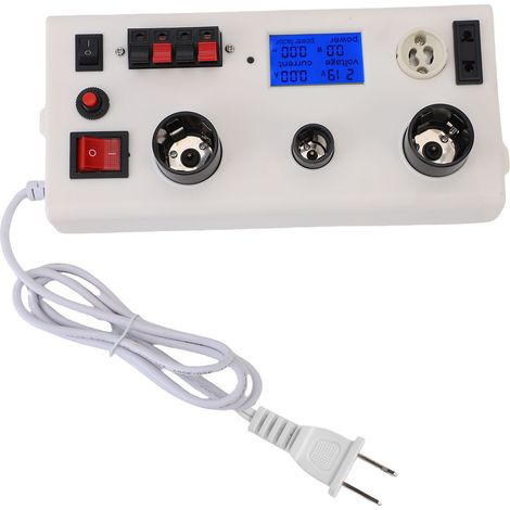 Testeur Multifonction de Puissance pour Ampoules LED – Mesure Courant, Tension, Puissance et PF, Compatible E27/E14/GU10 (1 appareil) (1/4)
