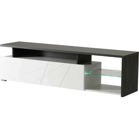 MISTIE - porta tv anta decorata moderno minimal in legno (1/5)