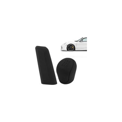 Silikon-Schalthebelabdeckung, automatische Handbremsenabdeckung, Silikon-Auto-Schalthebelabdeckung, Silikon-Handbremsenabdeckung, rutschfest, widerstandsfähig, für Autodekoration, 2 Stück (1/5)