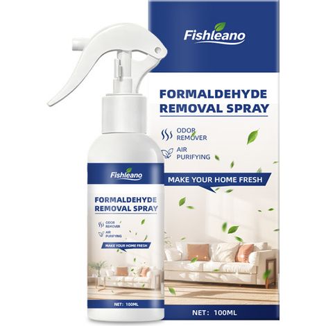 FISHLEANO Formaldehyd-Entfernungsspray – Leistungsstarkes Spray zur Entfernung von Formaldehyd und Gerüchen (1/5)