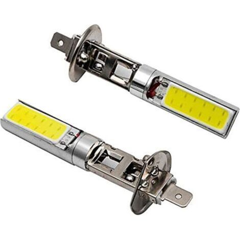 Ampoules H1 - Feux De Jour Et Antibrouillard À LED COB - Lumière Blanche 6500K - Pour Voiture - Lot De 2 (1/5)