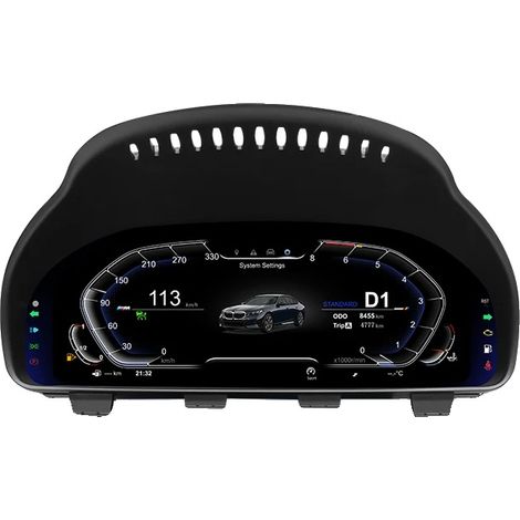 Tableau de bord numérique, écran LCD de 12,3 pouces, compatible avec plusieurs modèles de véhicules de luxe, Avec HUD