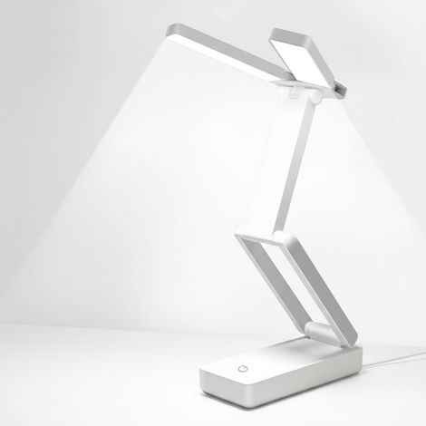 Lampe de Bureau LED Rechargeable avec Autonomie de 48 Heures, Luminosité Réglable et Design Pliable - EINNENFFER - Idéale pour Études et Lecture de Nuit, Câble Type-C Inclus (1/5)