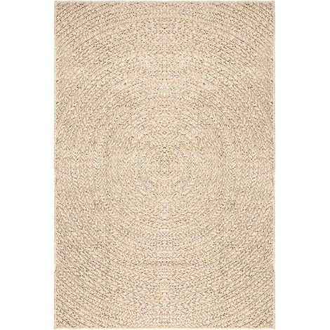Tapis ZIZUR beige 140x200 cm aspect de jute intérieur extérieur (1/5)