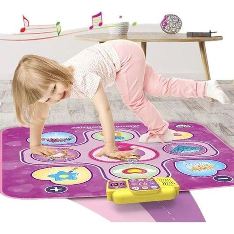 Tapis de danse musical pour enfants, jeu éducatif avec 6 modes de défi, musique intégrée, Bluetooth, écran LED, filles 3-9 ans (1/3)