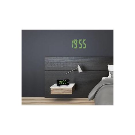 [GEBRAUCHT] B-Ware Tfa Dostmann 60.5015.04 Quarz Wecker Uhr Alarm Fm Radio Weckwiederholung Schwarz