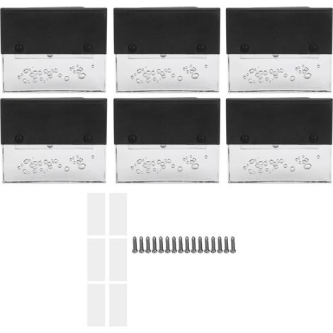 6 luces LED solares para exteriores que cambian de color para escaleras, balcón, valla, patio y jardín (1/5)