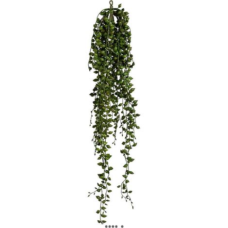 Chute de senecio artificiel L 88 cm feuillage plastique (1/3)