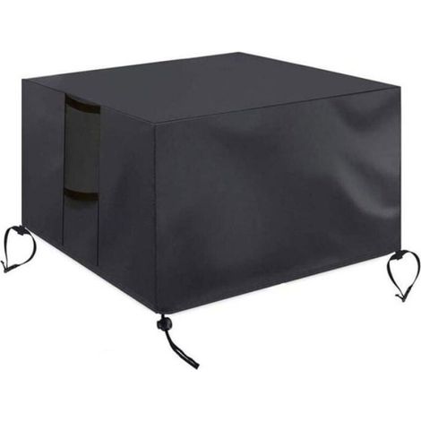 Housse Brasero - 82x82x61 cm - Tissu Oxford 420D Imperméable Anti-UV Coupe-Vent - Pour Foyer Carré - 1 Pièce (1/4)