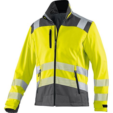 Kübler Jacke REFLECTIQ Softshell PSA 2 warngelb/anthrazit Gr. XXL (1/2)