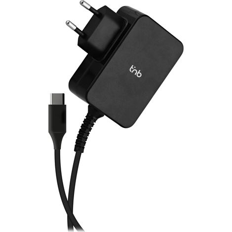 T'nB - Cargador universal USB-C de 65 W, con toma de pared, cable de 180 cm, color negro