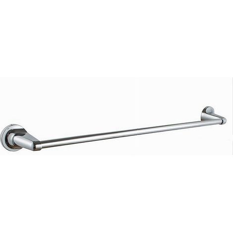 TRADE SHOP - Porta Asciugamano Portasciugamani Cromato 60 Cm Maniglione A Parete Bagno 79813 -