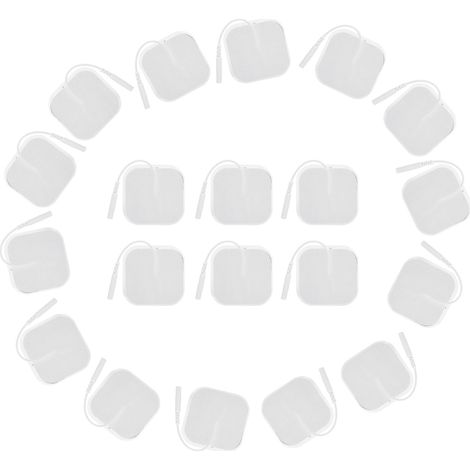 Patch D'électrode TENS - 4 x 4 cm - Pour Appareil De Thérapie Par Impulsions Électriques - 20 Pièces (1/5)