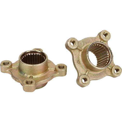 Moyeux d'essieu arrière 28 cannelures 4 trous pour quad 50CC 110CC 150CC, karting, pack de 2 pièces (1/5)