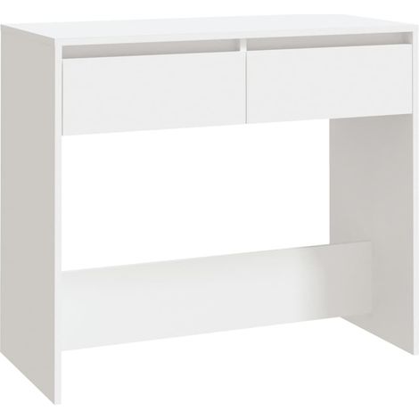 Maison Exclusive - Mesa consola de madera contrachapada blanco 89