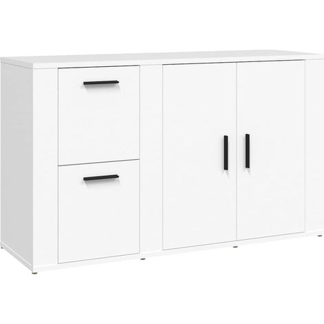 Sideboard/Anrichte/Buffet Weiß 100x33x59,5 cm Holzwerkstoff LXWW977730 (1/5)