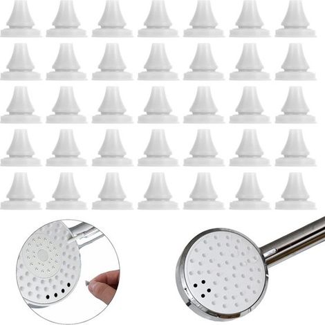 100 pezzi · Doccia per unghie in silicone con accessorio in acciaio inox, soffione doccia a mano con getto a spruzzo ultra sottile (1/5)