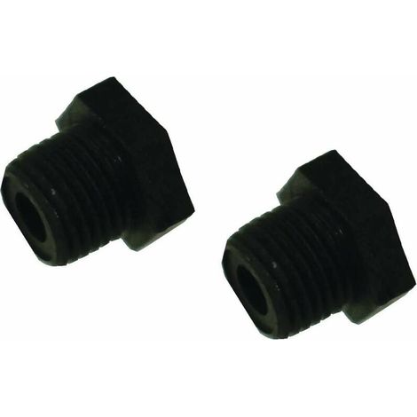 – Lot de 2 bouchons mâles 1/4 en PVC – Raccord à visser pour tuyaux d'arrosage – Connexion étanche et sécurisée