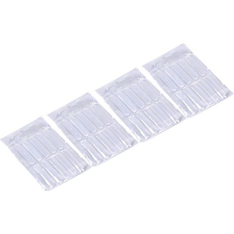 40 butoirs adhésifs imperméables et transparents en PU pour portes de placard, protection murale (1/5)