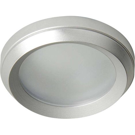 Empotrable fijo “Aluminium” redondo 12V IP43 Ø7,2cm fabricado en aluminio y acrílico color plata (1/3)