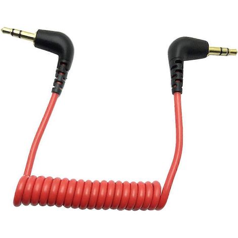 Câble adaptateur 3.5mm TRS vers TRRS pour micro RODE SC7, SC2, Wireless GO et GO II, compatible avec les enregistreurs audio. (1/4)