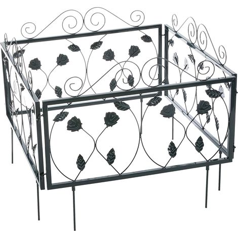 Valla metálica decorativa para jardín 130000779 (1/3)