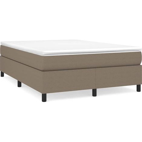 Maison Exclusive - Estructura de cama con somier tela gris taupe (1/5)