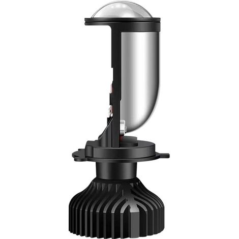 RV LED Headlight Y6H4 Lens, High and Low Beam Integrated, Suitable for Cars and Motorcycles, Ultra-Bright Focusing Beam - H4 Bi-xenon Lens, High and Low Beam Integrated - Aviation Aluminum (1/4)
