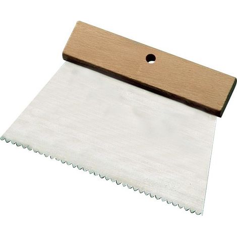 Colla Coltello, 18 Cm Dentatura A2, Manico Legno Grezzo