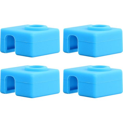 5pièces Lot de Housses Silicone Résistantes pour Bloc Chauffant Aluminium Isolation Thermique Stable pour Imprimante Protection Anti-adhérence et Sécurité Anti-brûlure Accessoires (1/5)