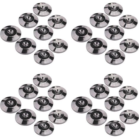 32 Pièces Métal Antichoc Foot Spikes Coussinets Stands Mats pour Enceintes CD Players Platine Amplificateur DAC (1/5)