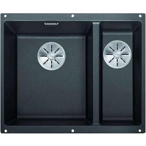 Blanco Subline 340/160 - Lavello in silgranit, 56x46 cm, InFino, vasca a sx, antracite 523548 (1/3)