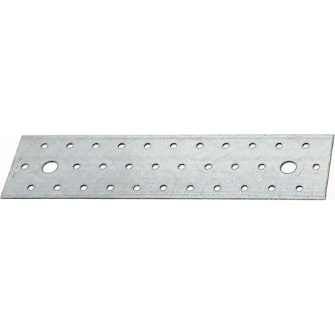 847241 Platine d'assemblage, galvanisée Sendzimir, 240 x 60 mm, Set de 25 pièces