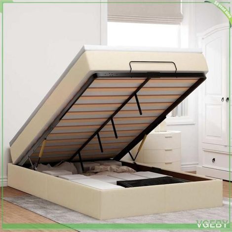 Cadre de lit ottoman - 3311104 - 120x200 cm - Rangement hydraulique - Matelas 20 cm ressorts ensachés (1/5)