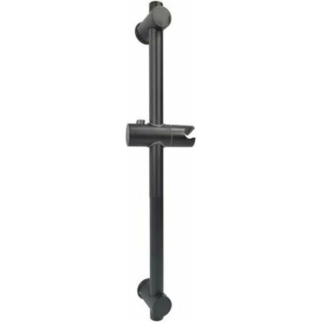 Barre de douche en acier inoxydable 304 – Supports réglables en hauteur et angle – Finition brossée – Longueur 66 cm – Hauteur 660 mm