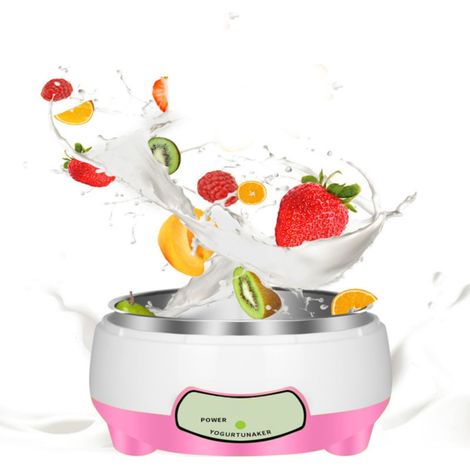 Yaourtière - 1 L - Chauffage Constant Automatique - Compatible Fermentation Yaourt Vin De Riz Natto - Acier Inoxydable Et ABS - Pour Maison Et Famille - 1 Pièce
