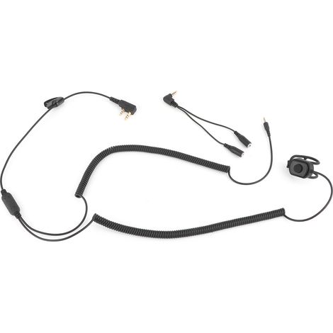 Kit Bluetooth pour casque moto avec fil de connexion talkie-walkie, accessoire de conduite 1 entrée 2 sorties (1/5)