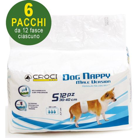 72 Couche pour chien S - S 6 paquets de 12 (1/4)