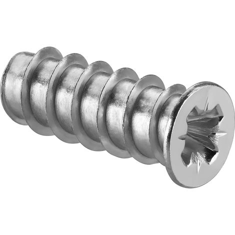 Vis à Euro en Acier 6,3 x 13,5 mm Fixations pour Meubles avec Filetage Complet Diamètre D'alésage 5 mm Vis Assemblage pour Bois Coulisses de Tiroirs Coulissants 50 Pièces (1/5)