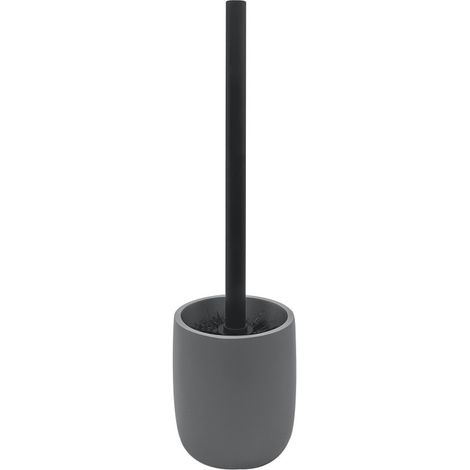 Brosse WC ZAC en polyrésine – finition gris charbon mate, design moderne et minimaliste (1/5)